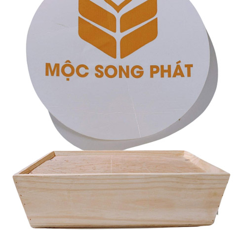 Khay gỗ vát đơn - Hộp Gỗ Mộc Song Phát - Công Ty TNHH Mộc Song Phát