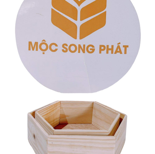 Khay lục giác - Hộp Gỗ Mộc Song Phát - Công Ty TNHH Mộc Song Phát