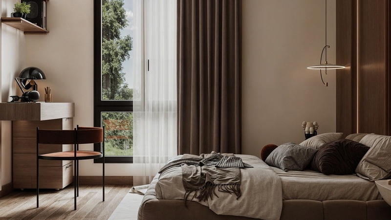 Thiết kế thi công nội thất phòng ngủ biệt thự