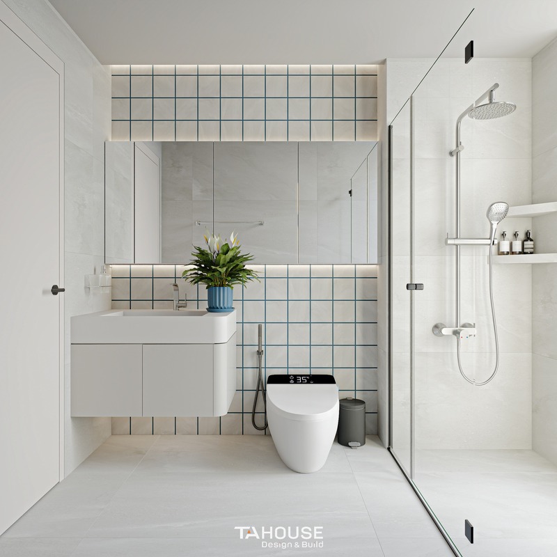 Thiết kế thi công nội thất phòng vệ sinh nhà phố