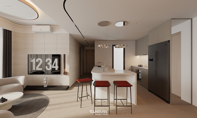 Thiết kế thi công nội thất phòng bếp chung cư