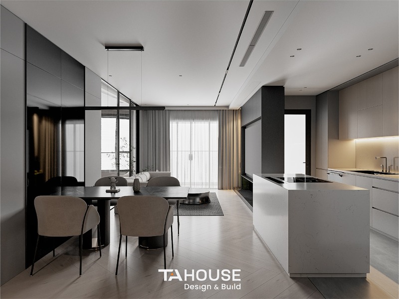 Thiết kế thi công nội thất phòng bếp chung cư