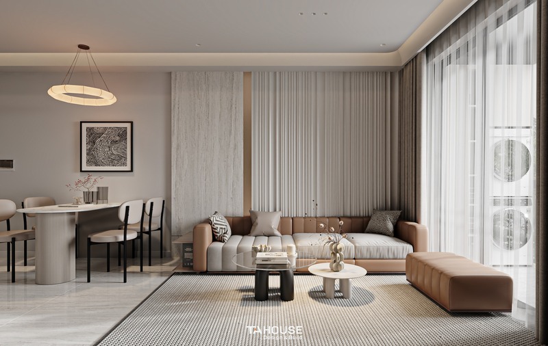 Thiết kế thi công nội thất phòng khách chung cư