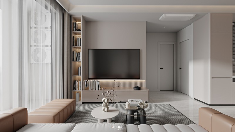 Thiết kế thi công nội thất phòng khách chung cư