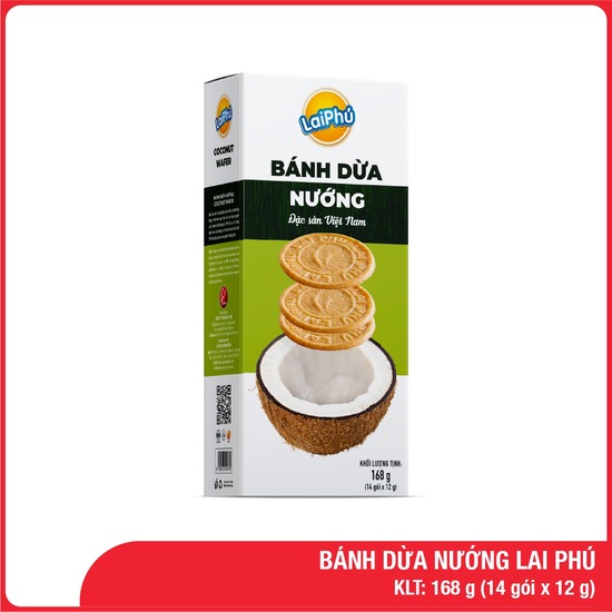 Bánh dừa nướng Lai Phú 168g