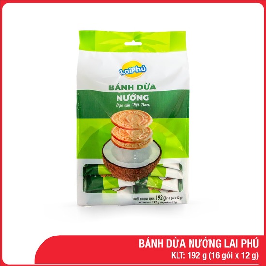 Bánh dừa nướng Lai Phú 192g
