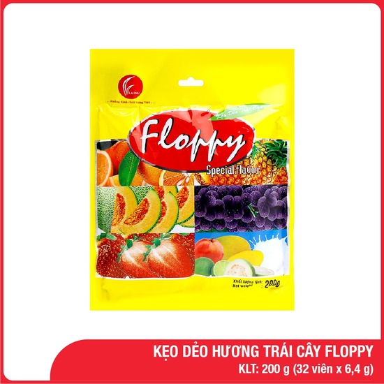 Kẹo dẻo hương trái cây Floppy 200g