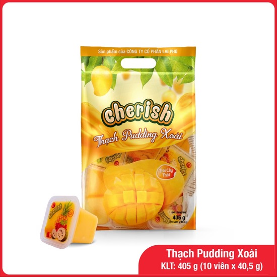 Thạch pudding Cherish vị xoài 405g