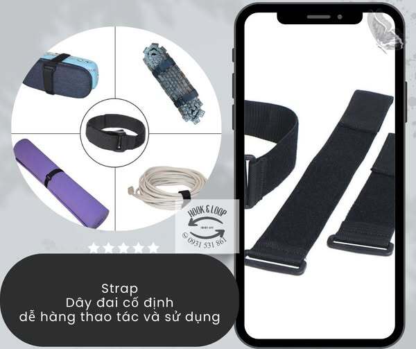 Dây đai gai dính Velcro cố định