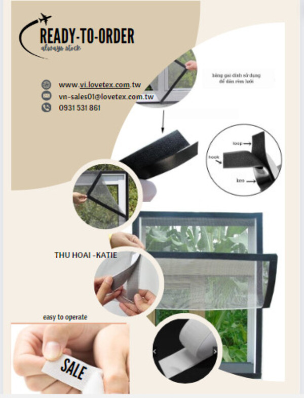 Nhám xé có keo - rèm cửa sổ tự dán