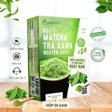 Bột trà xanh hộp 50g