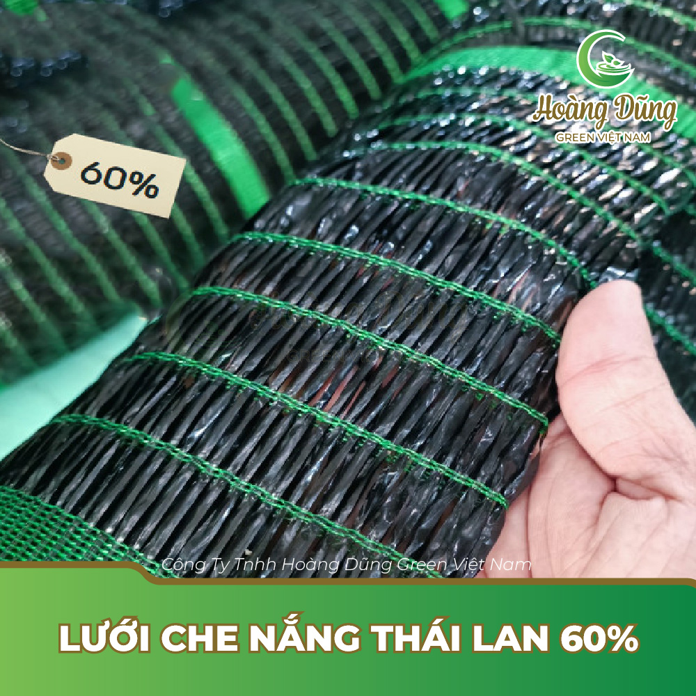 Lưới che nắng Thái Lan 60% - Lưới Nông Nghiệp Hoàng Dũng Green - Công Ty TNHH Hoàng Dũng Green Việt Nam