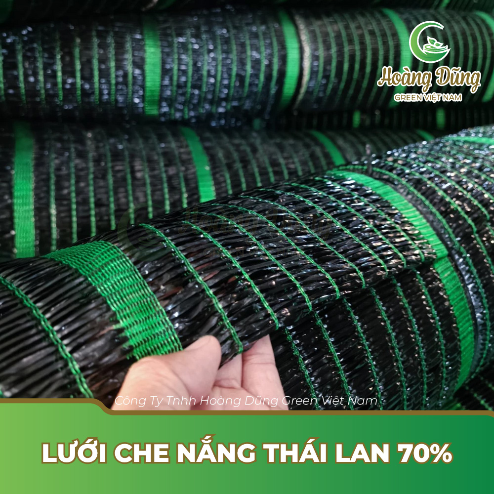 Lưới che nắng Thái Lan 70% - Lưới Nông Nghiệp Hoàng Dũng Green - Công Ty TNHH Hoàng Dũng Green Việt Nam