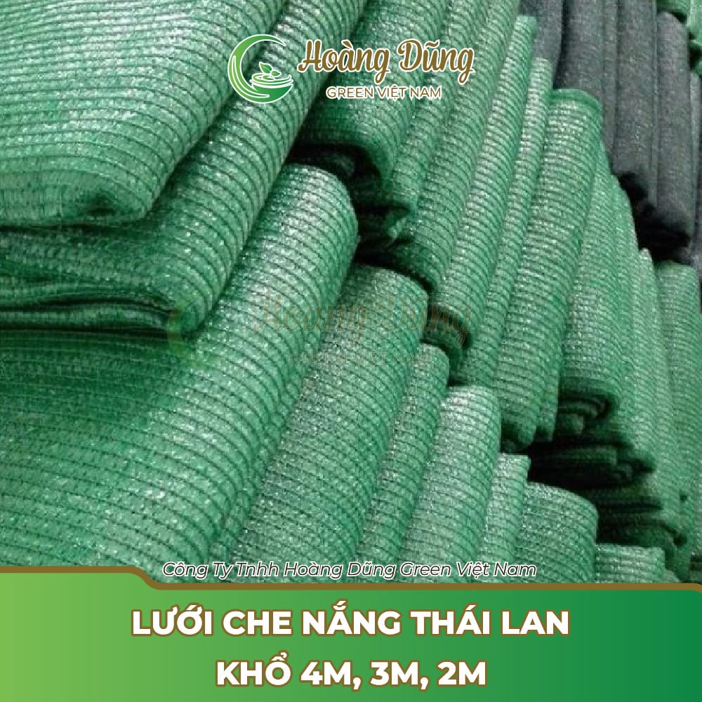 Lưới che nắng Thái Lan khổ 4m, 3m, 2m - Lưới Nông Nghiệp Hoàng Dũng Green - Công Ty TNHH Hoàng Dũng Green Việt Nam