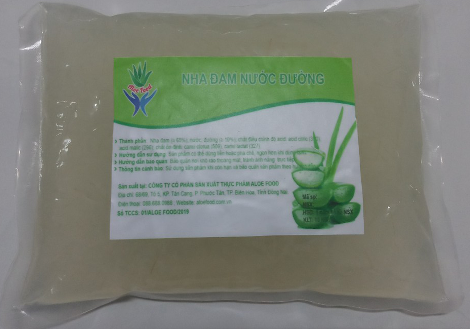 Nha đam nước đường - Thực Phẩm Aloe Food - Công Ty Cổ Phần Sản Xuất Thực Phẩm Aloe Food