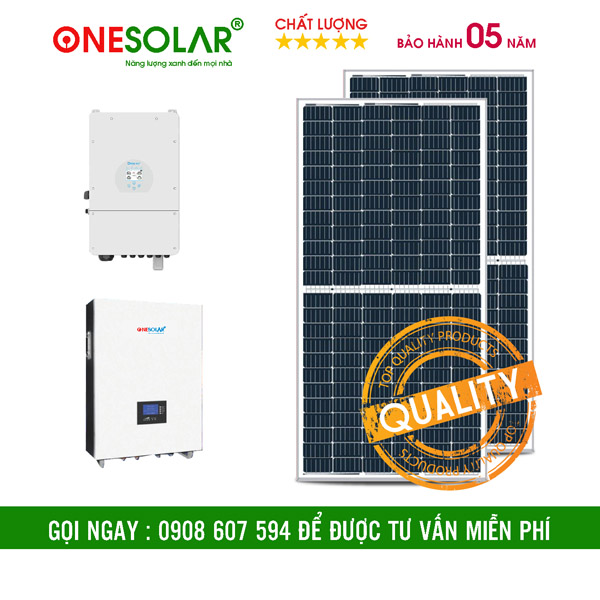 Hệ thống năng lượng mặt trời 12.5KWP - Thiết Bị Năng Lượng Mặt Trời One Solar - Công Ty Cổ Phần One Solar