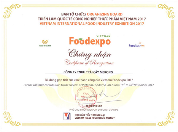 Vietnam Food Expo 2017 - Trái Cây Sấy Mekong - Công Ty TNHH Trái Cây Mekong