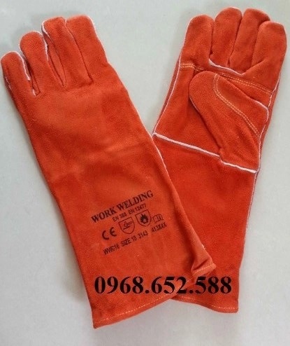 Găng tay da hàn loại 35 cm - Bảo Hộ Lao Động Bảo Châu - Công Ty TNHH Đầu Tư Thương Mại Bảo Châu