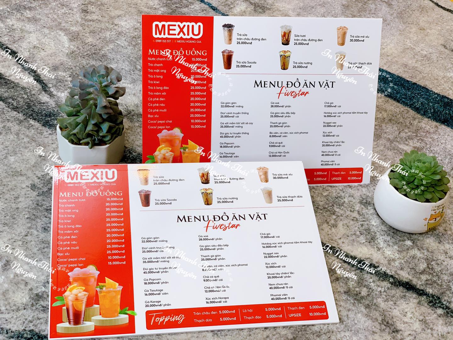 In menu