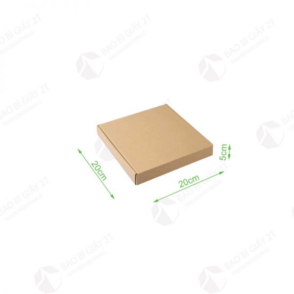 Hộp carton NC01 – Size: 20x20x5cm - Bao Bì Giấy 2T - Công Ty TNHH Sản Xuất Và Thương Mại 2T