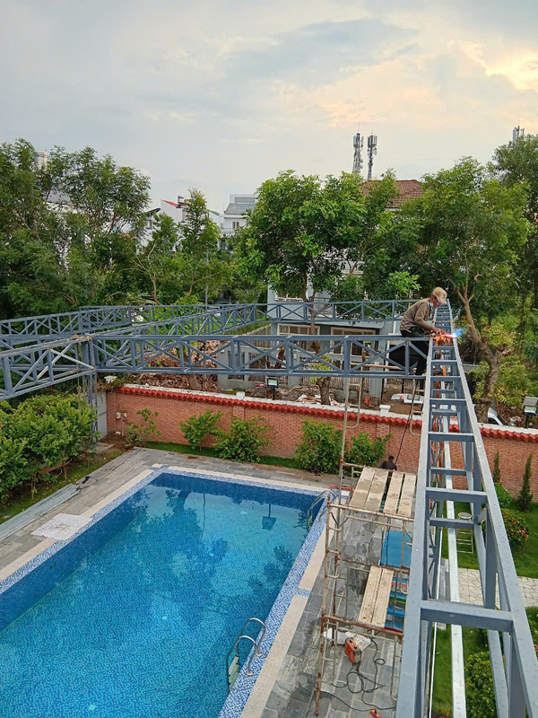 Thiết kế, thi công mái che hồ bơi