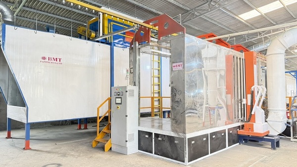 Buồng phun sơn tĩnh điện tự động