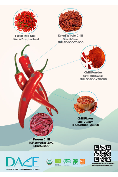 Dace Chili Brochure - Nông Sản Gia Vị DACE - Công Ty TNHH Phát Triển Nông Nghiệp Và Tư Vấn Môi Trường (DACE)