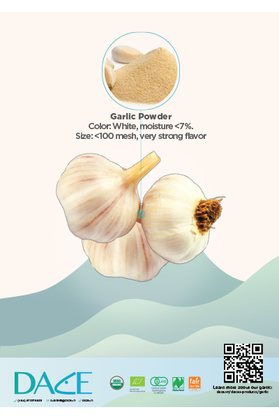 Dace Garlic Brochure - Nông Sản Gia Vị DACE - Công Ty TNHH Phát Triển Nông Nghiệp Và Tư Vấn Môi Trường (DACE)