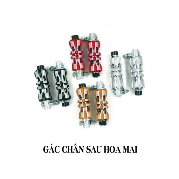 Gác chân sau hoa mai - Phụ Tùng Trang Trí Xe Máy Ferri Hùng Cường - Công Ty Hùng Cường
