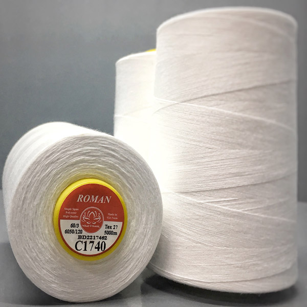 Chỉ may 100% spun polyester