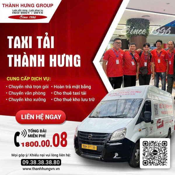 Các dịch vụ chính của taxi tải Thành Hưng