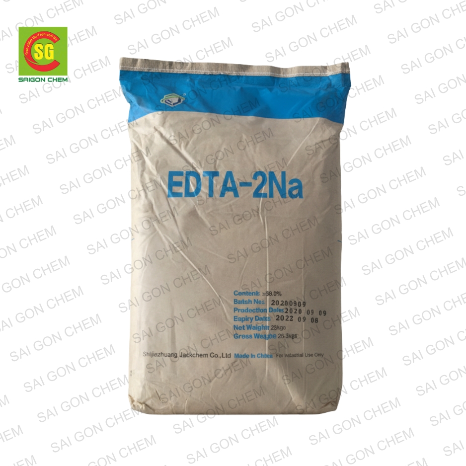 EDTA-2Na (Disodium EDTA) - Hóa Chất Sài Gòn Chem - Công Ty TNHH Xuất Nhập Khẩu Sài Gòn Chem