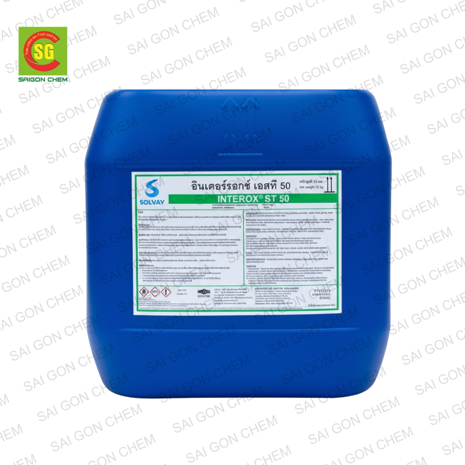 Interox ST 50 (Hydrogen Peroxide 50) - Hóa Chất Sài Gòn Chem - Công Ty TNHH Xuất Nhập Khẩu Sài Gòn Chem