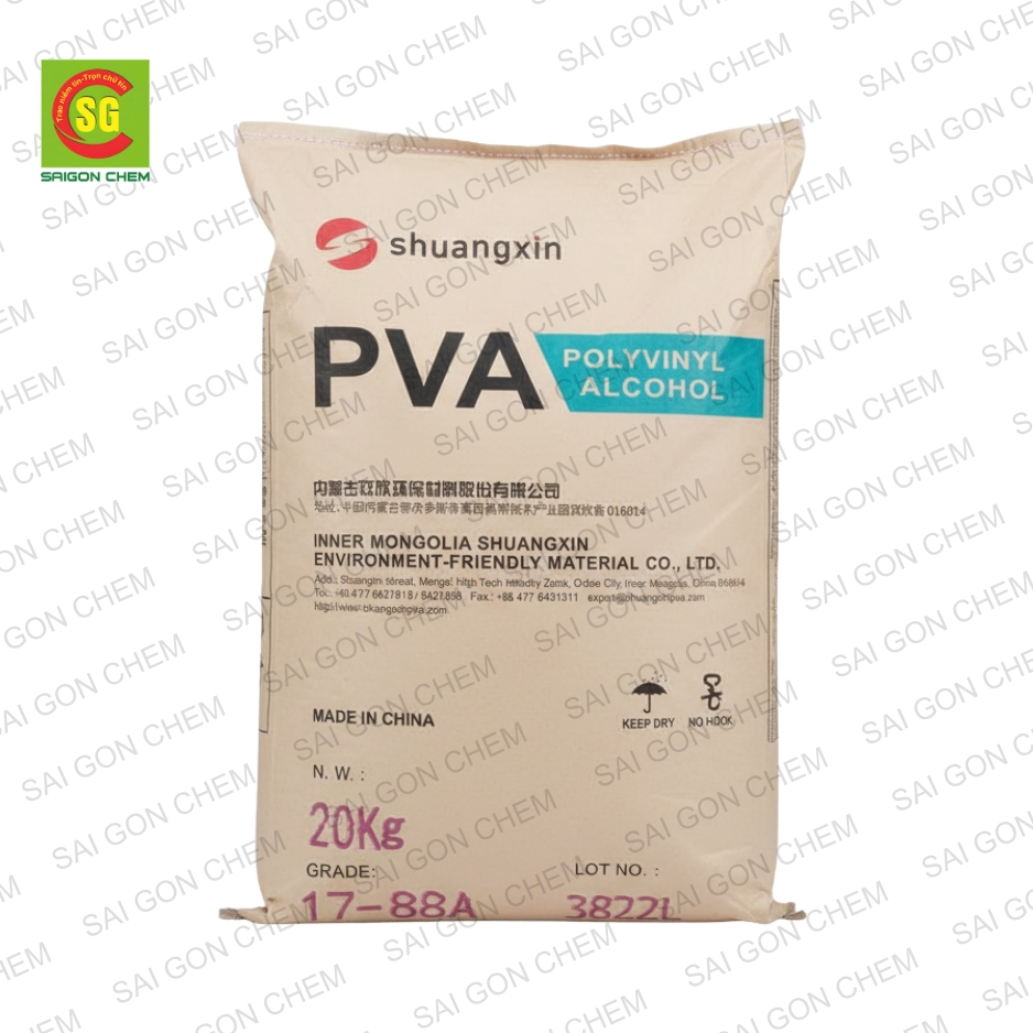 PVA – Polyvinyl Alcohol - Hóa Chất Sài Gòn Chem - Công Ty TNHH Xuất Nhập Khẩu Sài Gòn Chem