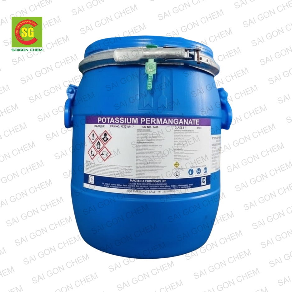 Potassium Permanganate KMnO4 - Hóa Chất Sài Gòn Chem - Công Ty TNHH Xuất Nhập Khẩu Sài Gòn Chem