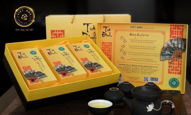 Bộ Hộp trà đinh cao cấp 300g - Trà Việt Anh - Công Ty TNHH Trà Việt Anh