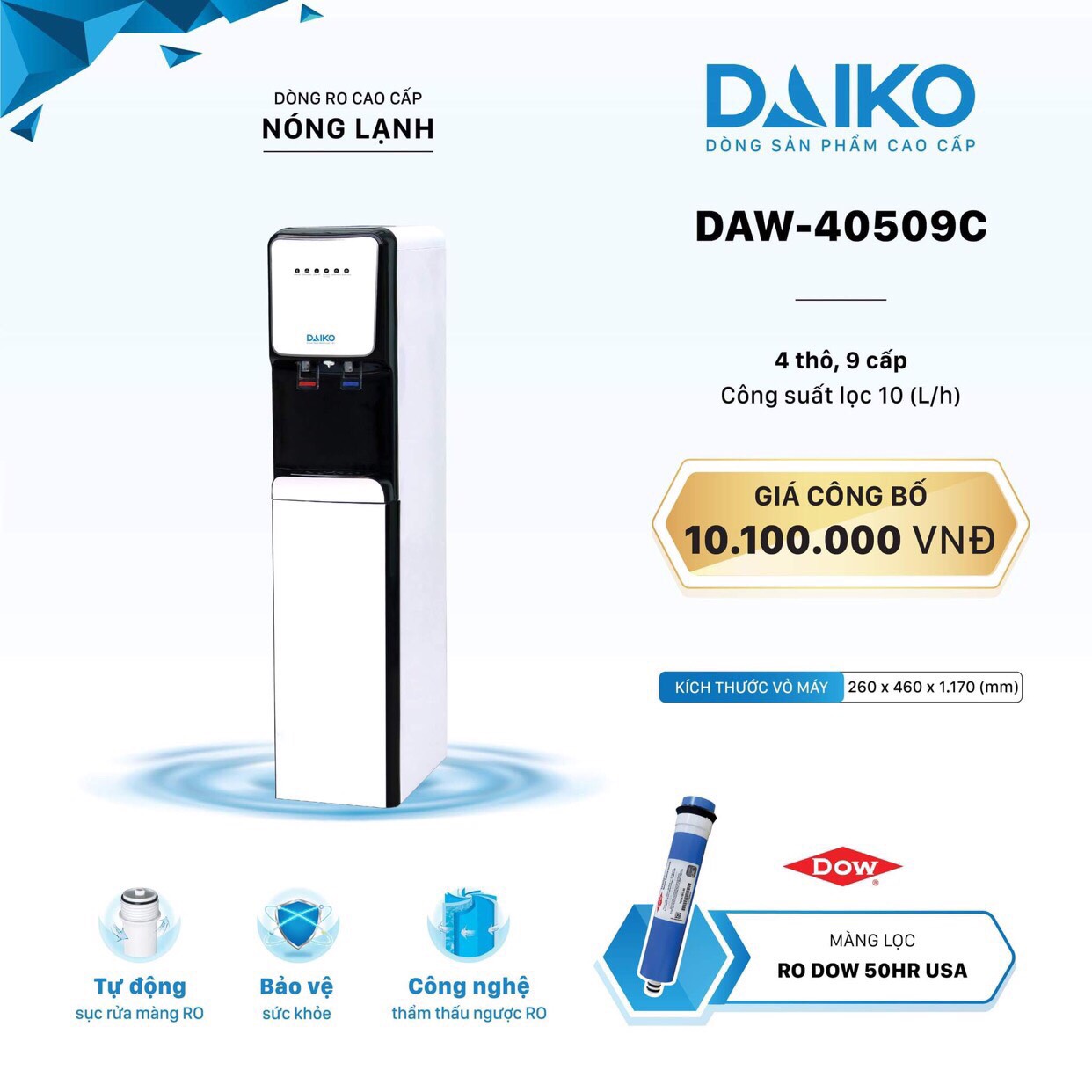 Dòng máy lọc nước Daikio - Thiết Bị Năng Lượng Mặt Trời Phát Lộc - Công Ty TNHH Phát Lộc
