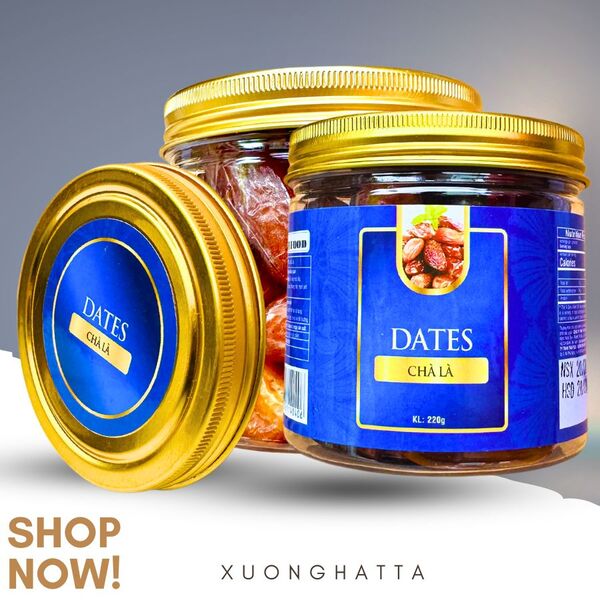 Chà là 220g - Hộp nắp nhôm tem xanh đỏ - Hạt Dinh Dưỡng T&A Food - Công Ty TNHH T&A Food