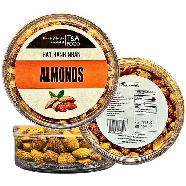 Hạnh nhân bơ Mỹ (còn vỏ) hộp meka 500gr - Hạt Dinh Dưỡng T&A Food - Công Ty TNHH T&A Food