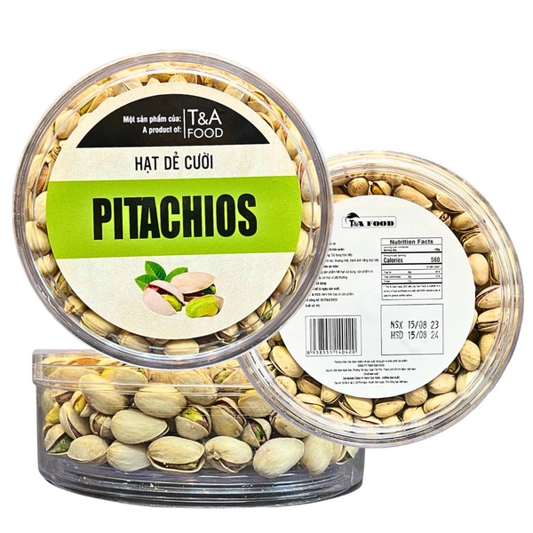 Hạt dẻ cười Mỹ - Hộp meka tròn - 500gr - Hạt Dinh Dưỡng T&A Food - Công Ty TNHH T&A Food