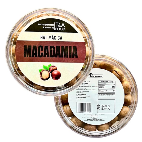 Hạt mắc ca (còn vỏ) có khóa tách, hộp meka 500gr - Hạt Dinh Dưỡng T&A Food - Công Ty TNHH T&A Food