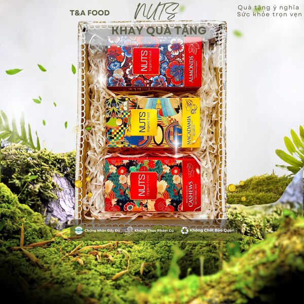 Khay quà Thịnh Vượng 3 sản phẩm - Hạt Dinh Dưỡng T&A Food - Công Ty TNHH T&A Food