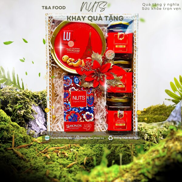 Khay quà Thịnh vượng 5 sản phẩm - Hạt Dinh Dưỡng T&A Food - Công Ty TNHH T&A Food