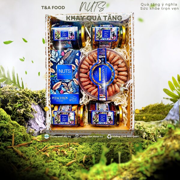 Khay quà Thịnh vượng 5 sản phẩm - Hạt Dinh Dưỡng T&A Food - Công Ty TNHH T&A Food