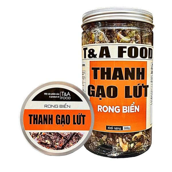 Thanh gạo lứt rong biển (hộp nắp nhôm) 300gr - Hạt Dinh Dưỡng T&A Food - Công Ty TNHH T&A Food