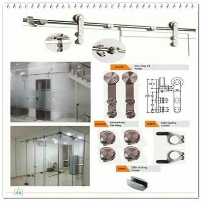 Khóa đai cầu thang kính