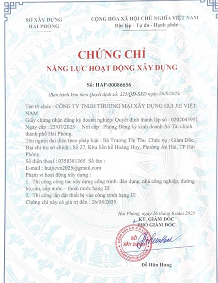 Chứng nhận