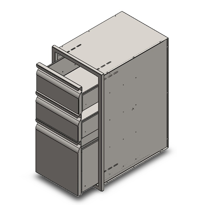 Gia công tủ ngăn kéo inox
