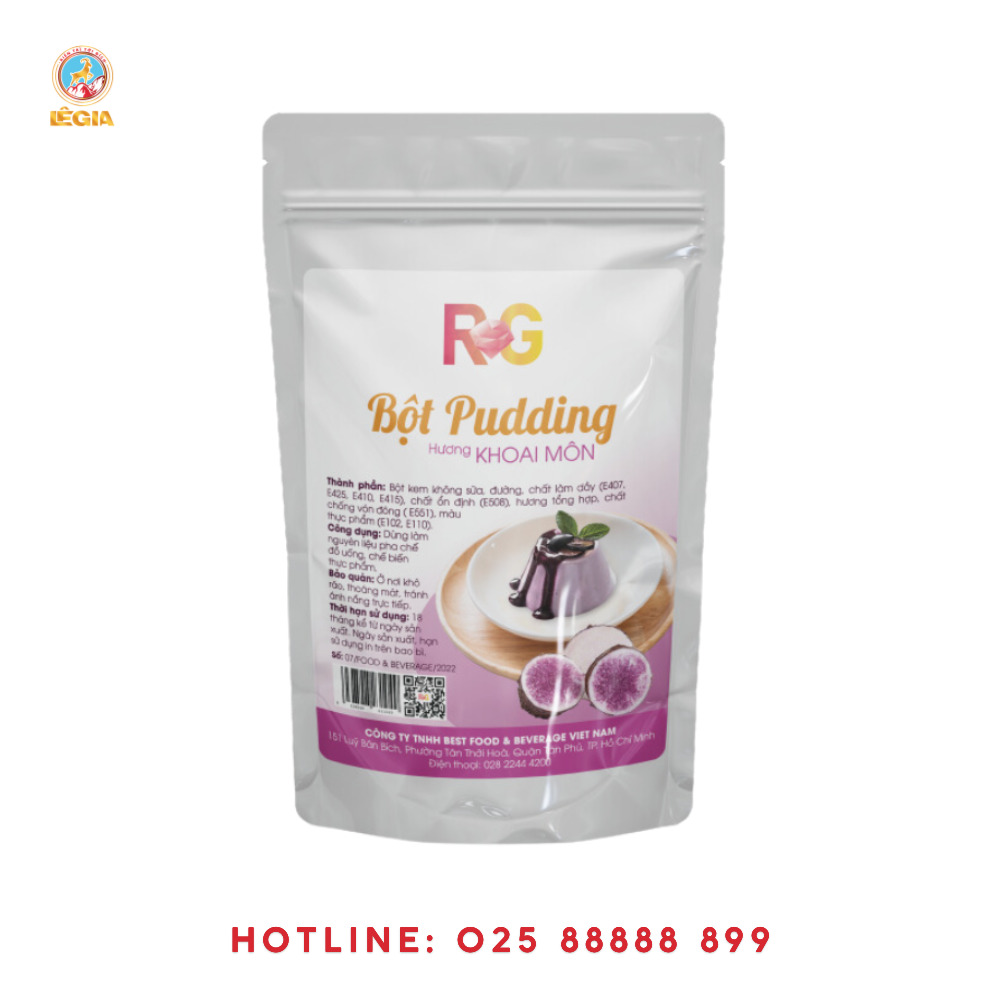 Bột Pudding khoai môn RG - Nguyên Liệu Pha Chế Lê Gia - Công Ty Cổ Phần Kinh Doanh Thương Mại Xuất Nhập Khẩu Lê Gia
