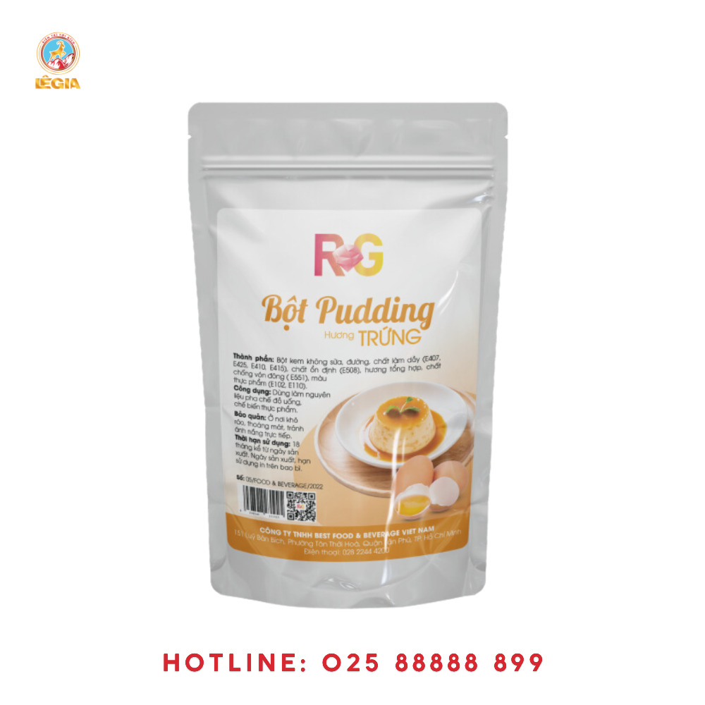 Bột Pudding trứng RG - Nguyên Liệu Pha Chế Lê Gia - Công Ty Cổ Phần Kinh Doanh Thương Mại Xuất Nhập Khẩu Lê Gia